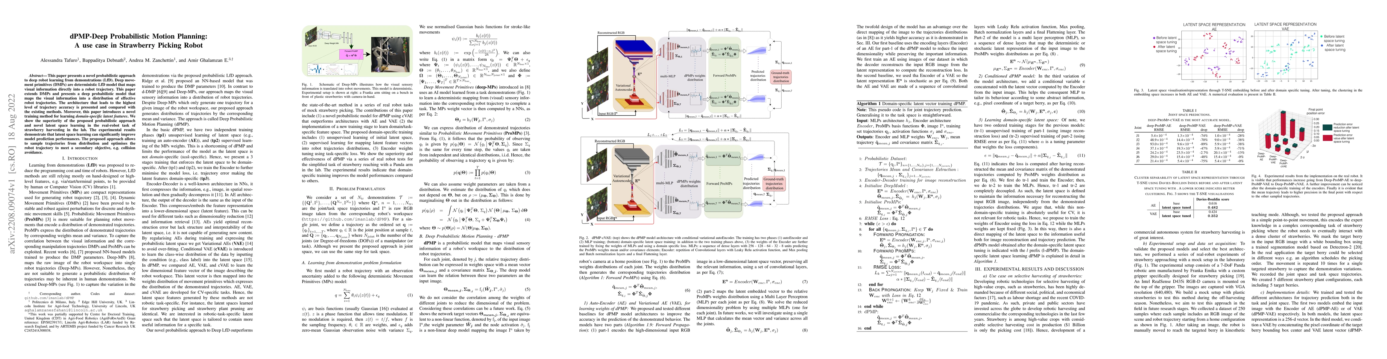 Thumbnail for dPMP-Deep Probabilistic Motion Planning: A use case in Strawberry
  Picking Robot