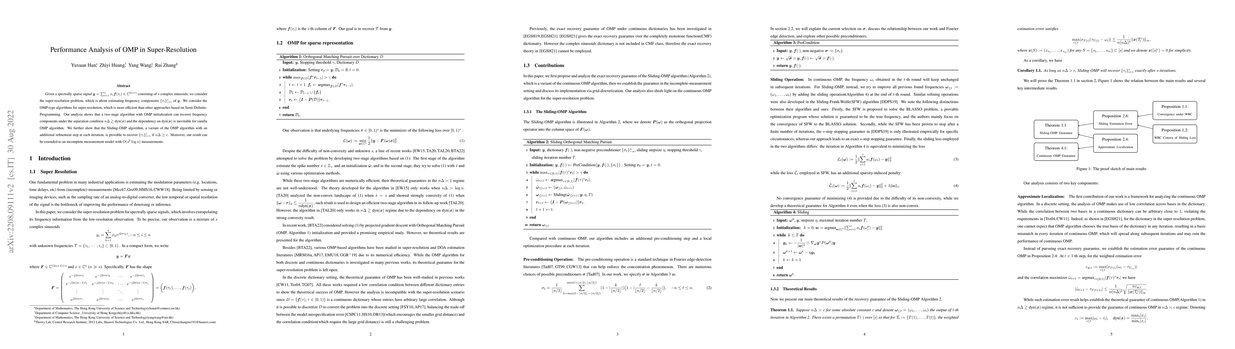 Thumbnail for Performance Analysis of OMP in Super-Resolution