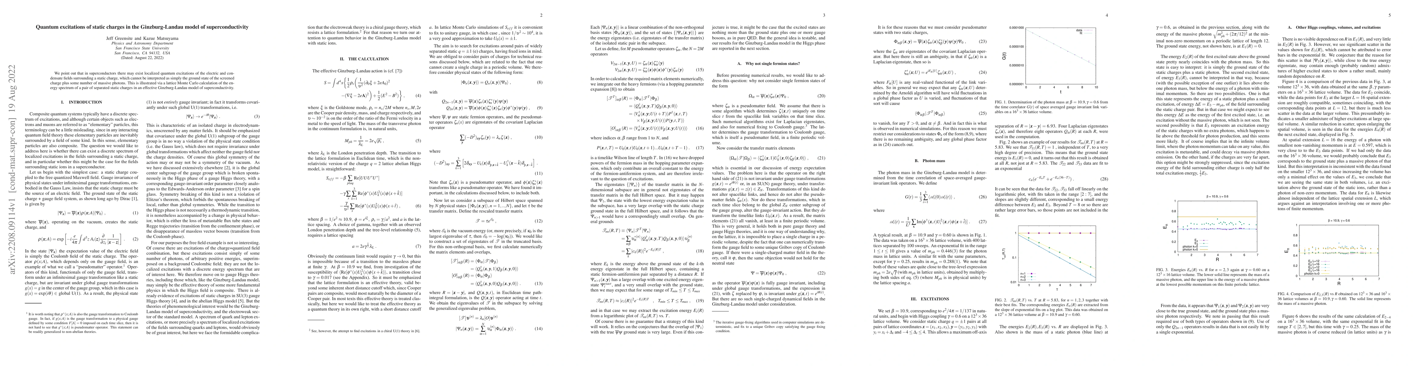 Thumbnail for Quantum excitations of static charges in the Ginzburg-Landau model of
  superconductivity