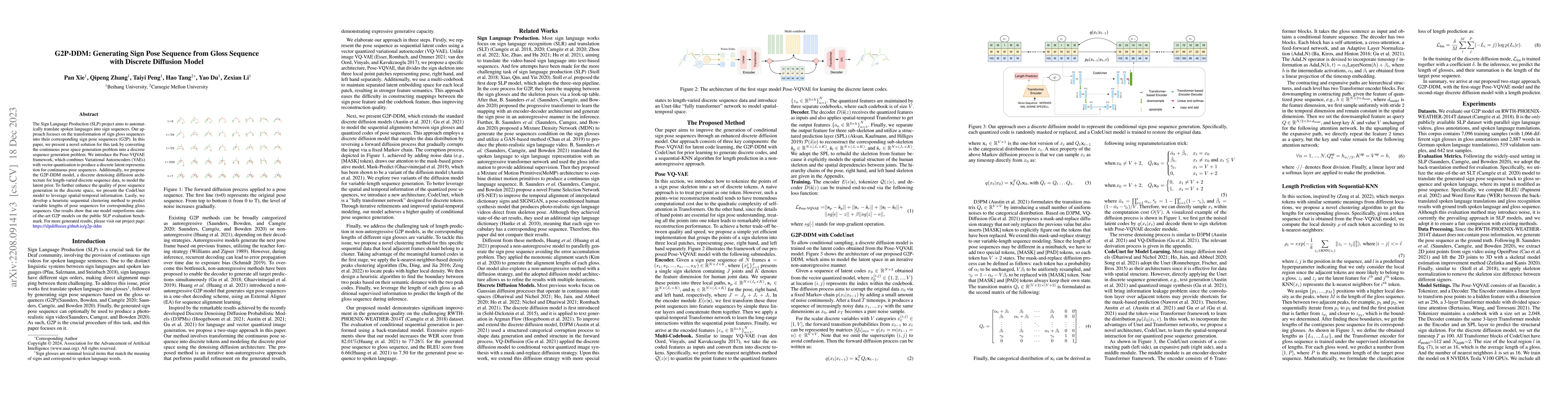 Thumbnail for G2P-DDM: Generating Sign Pose Sequence from Gloss Sequence with Discrete
  Diffusion Model