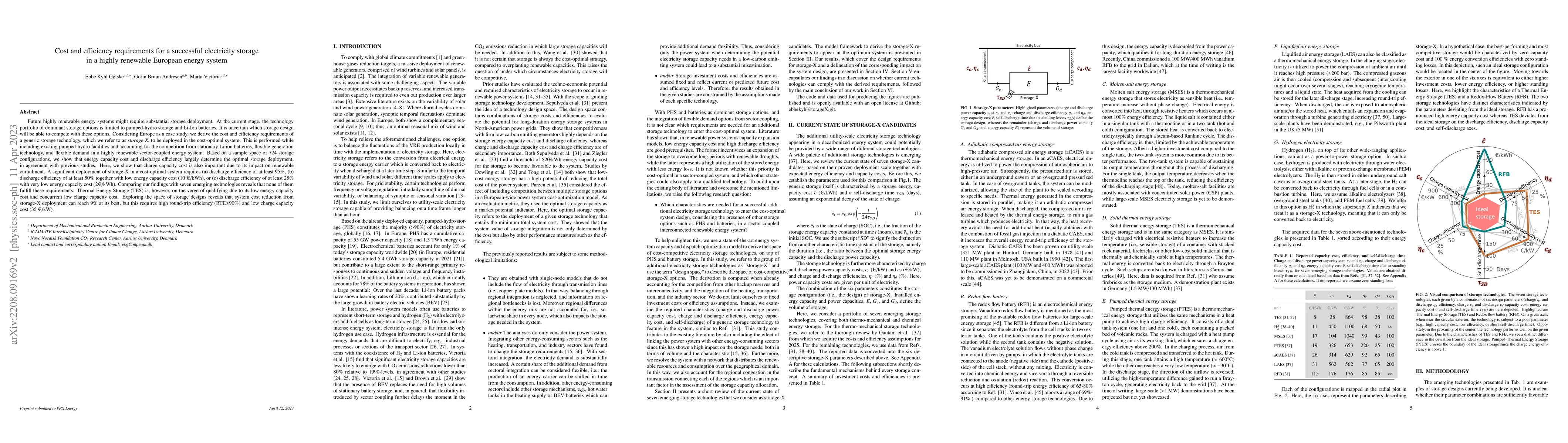 Thumbnail for Cost and efficiency requirements for a successful electricity storage in
  a highly renewable European energy system