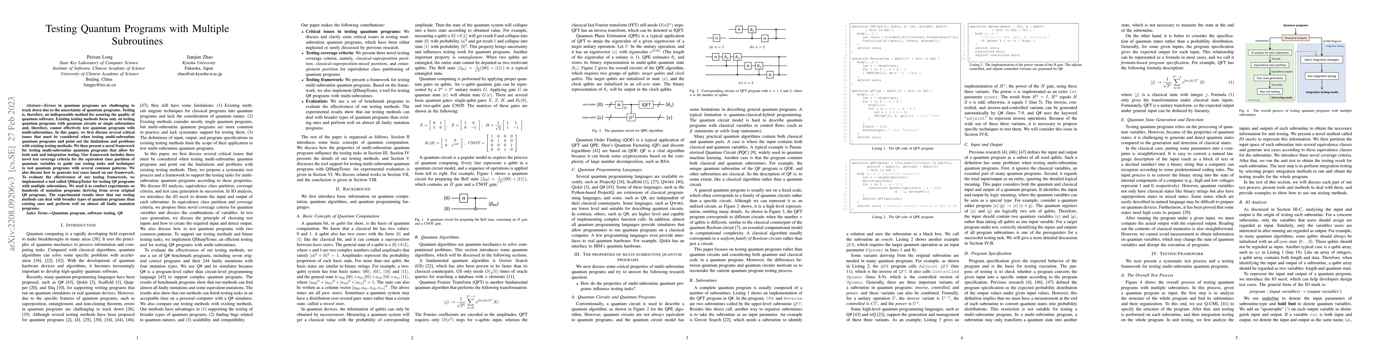 Thumbnail for Testing Quantum Programs with Multiple Subroutines