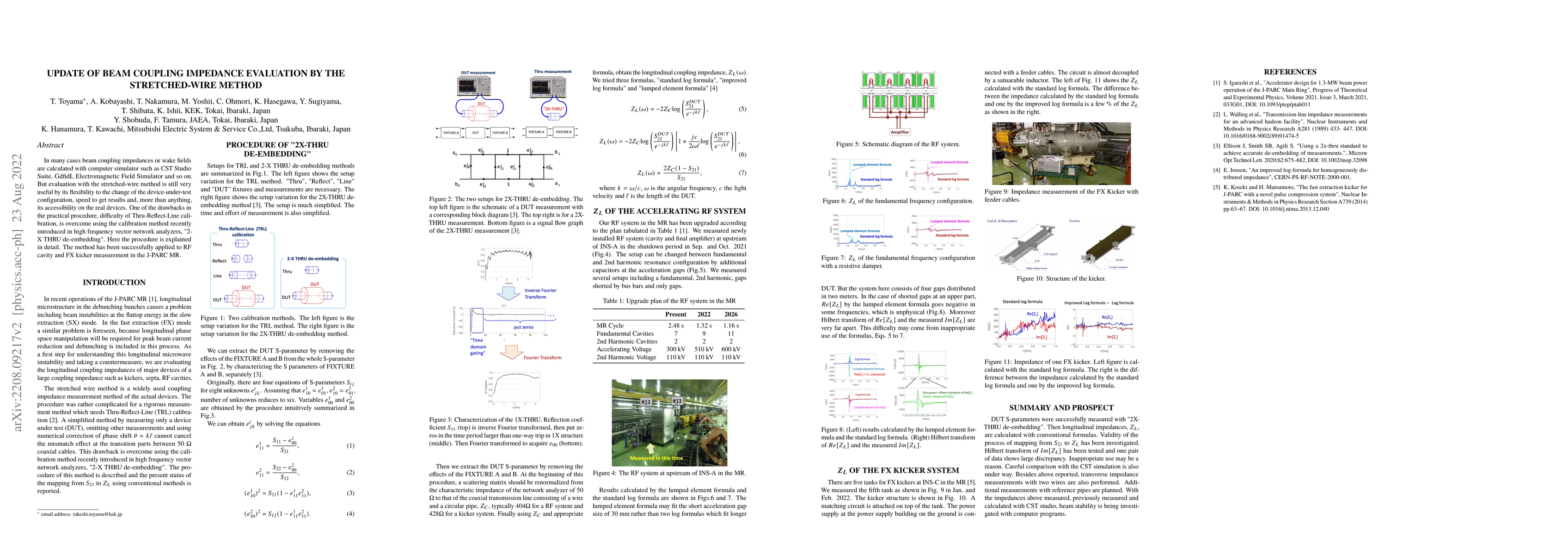 Thumbnail for Update of beam coupling impedance evaluation by the stretched-wire
  method