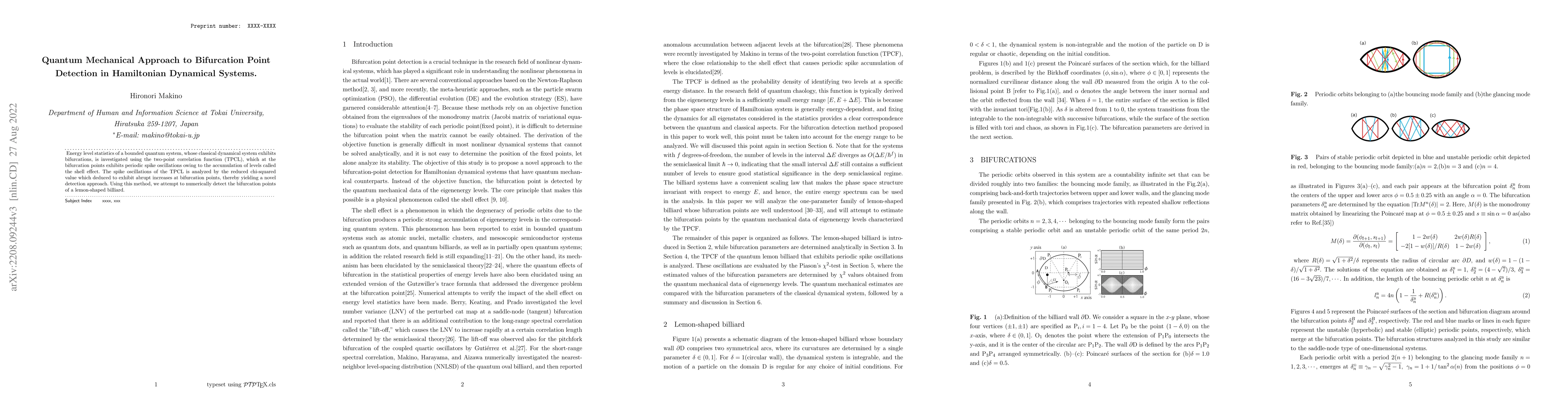 Thumbnail for Quantum Mechanical Approach to Bifurcation Point Detection in
  Hamiltonian Dynamical Systems
