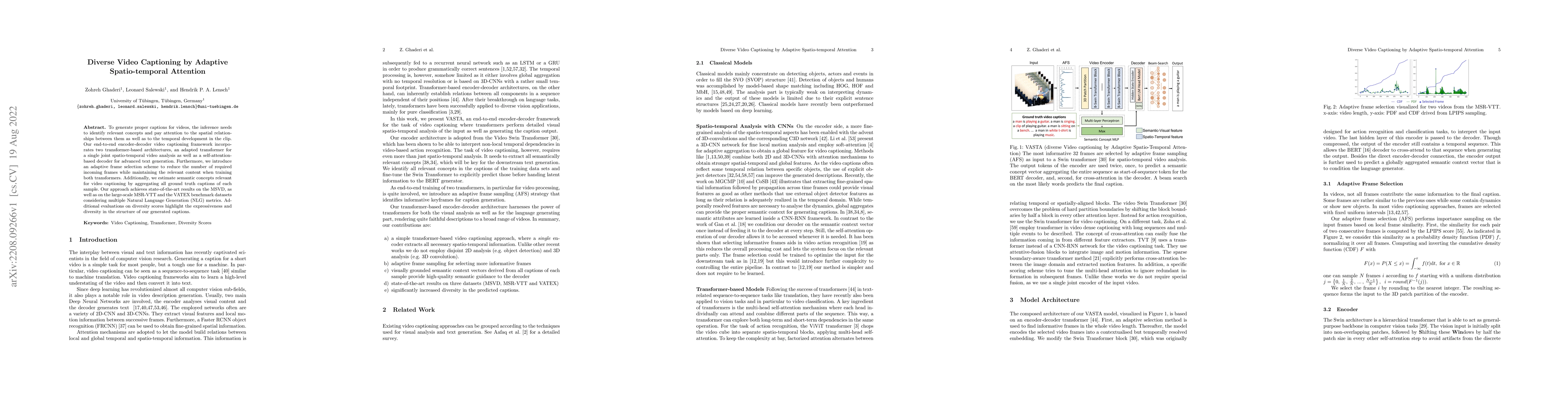 Thumbnail for Diverse Video Captioning by Adaptive Spatio-temporal Attention