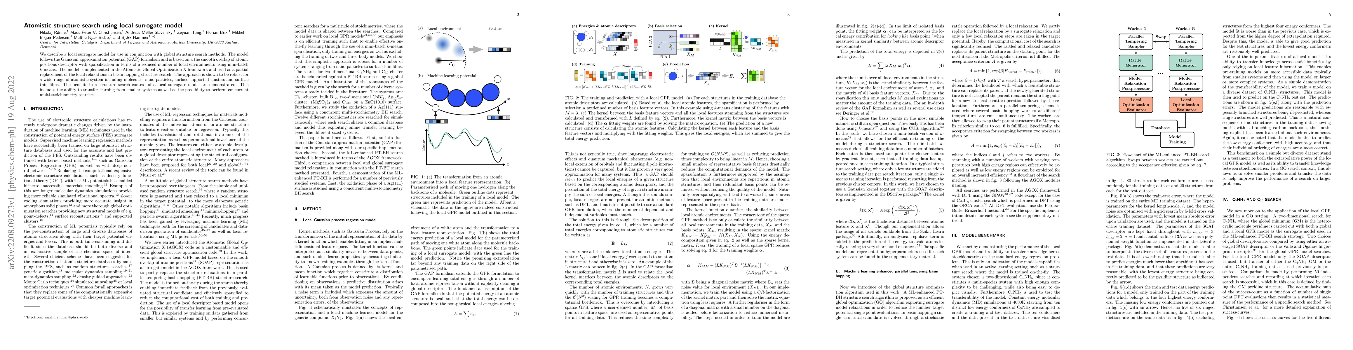 Thumbnail for Atomistic structure search using local surrogate mode
