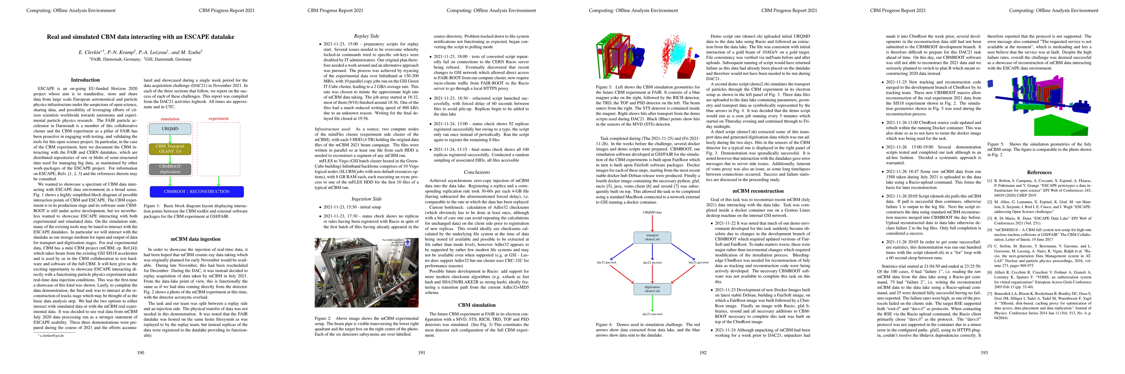 Thumbnail for Real and simulated CBM data interacting with an ESCAPE datalake