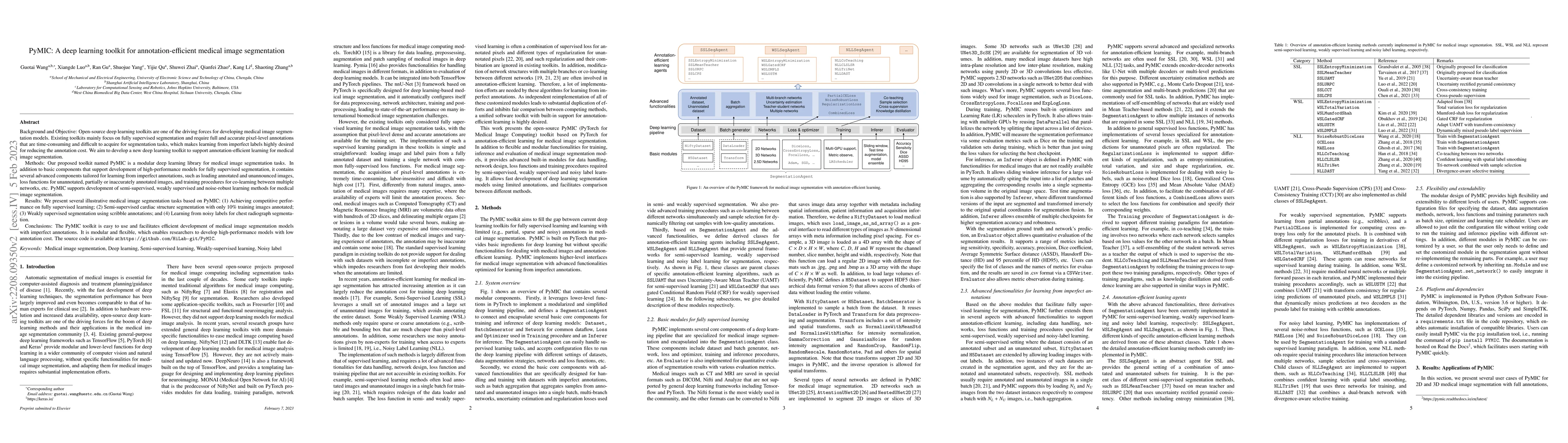 Thumbnail for PyMIC: A deep learning toolkit for annotation-efficient medical image
  segmentation