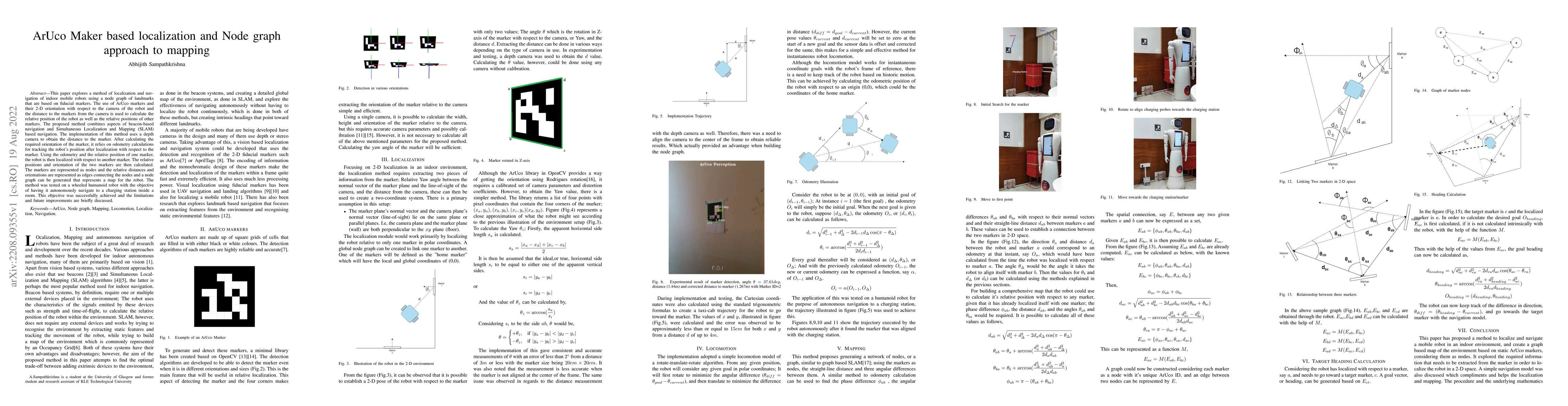 Thumbnail for ArUco Maker based localization and Node graph approach to mapping