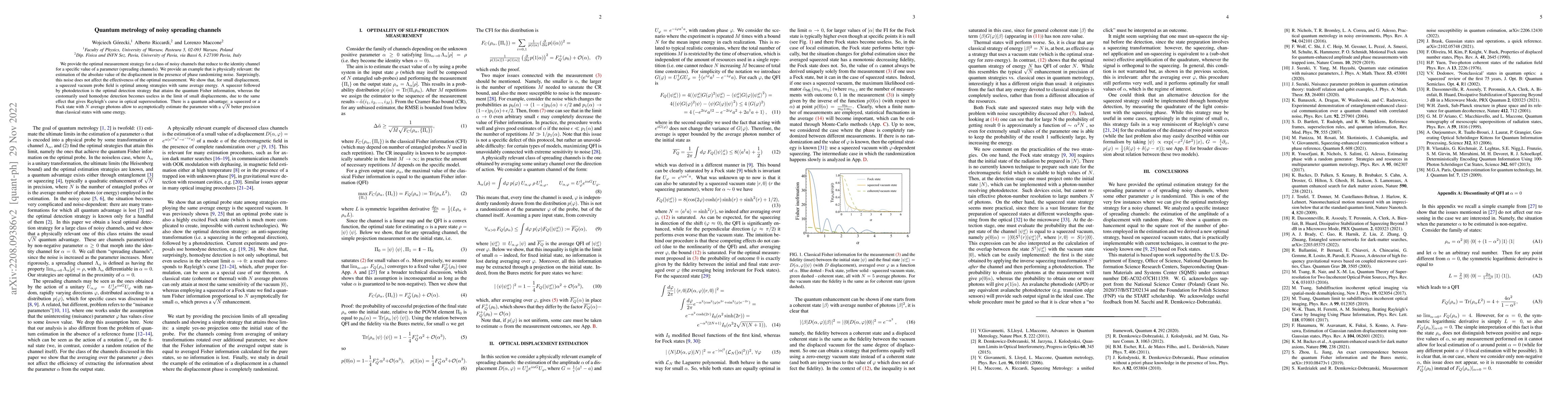 Thumbnail for Quantum metrology of noisy spreading channels