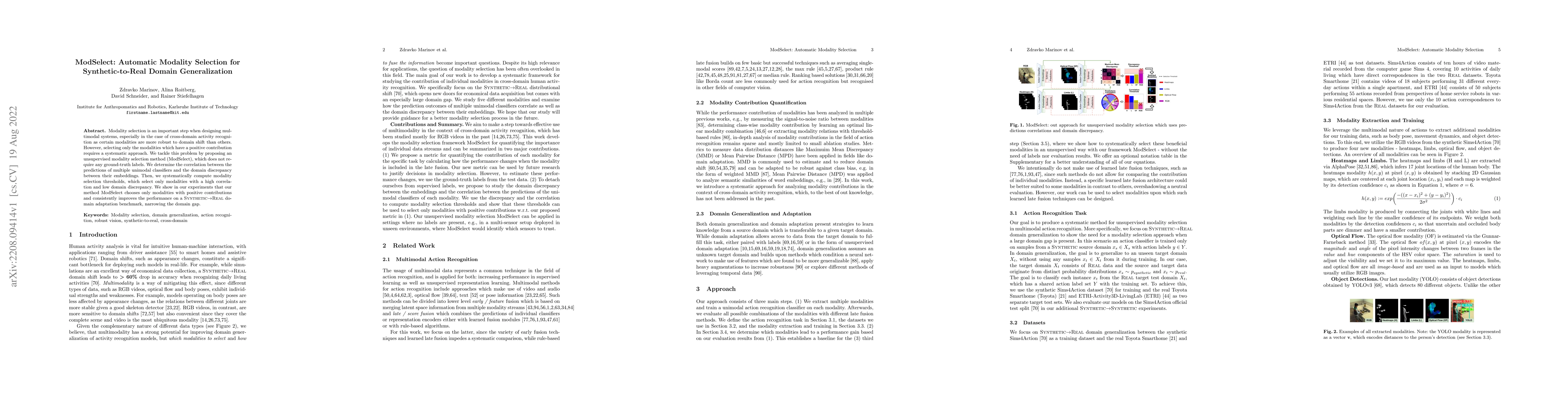Thumbnail for ModSelect: Automatic Modality Selection for Synthetic-to-Real Domain
  Generalization