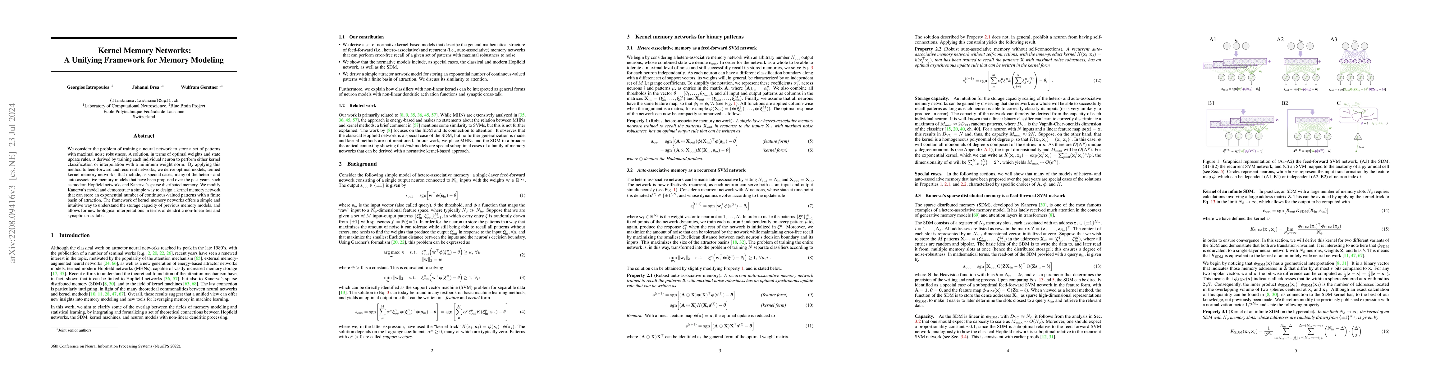 Thumbnail for Kernel Memory Networks: A Unifying Framework for Memory Modeling