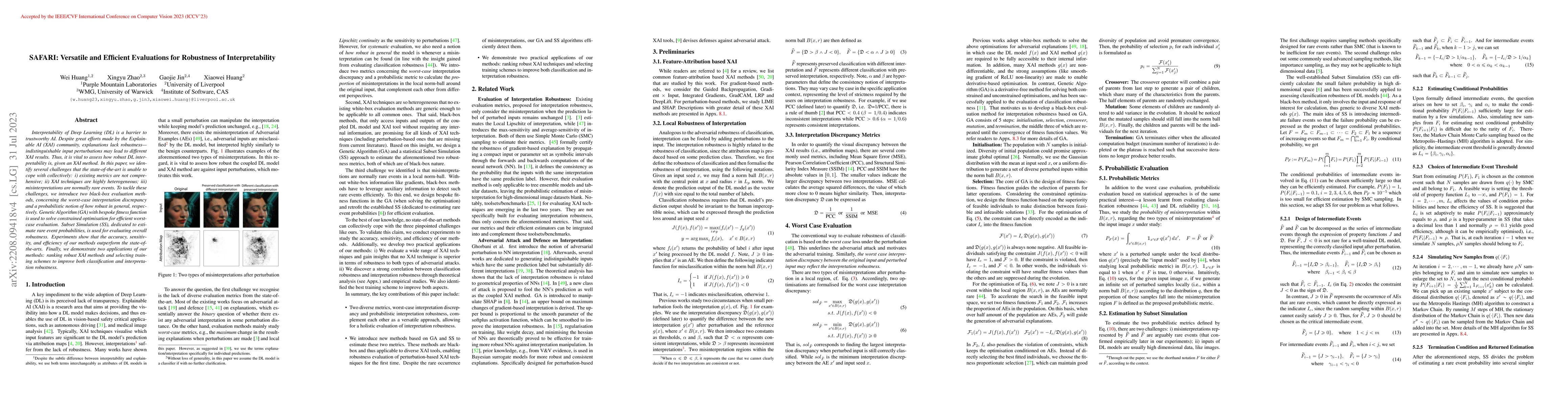 Thumbnail for SAFARI: Versatile and Efficient Evaluations for Robustness of
  Interpretability