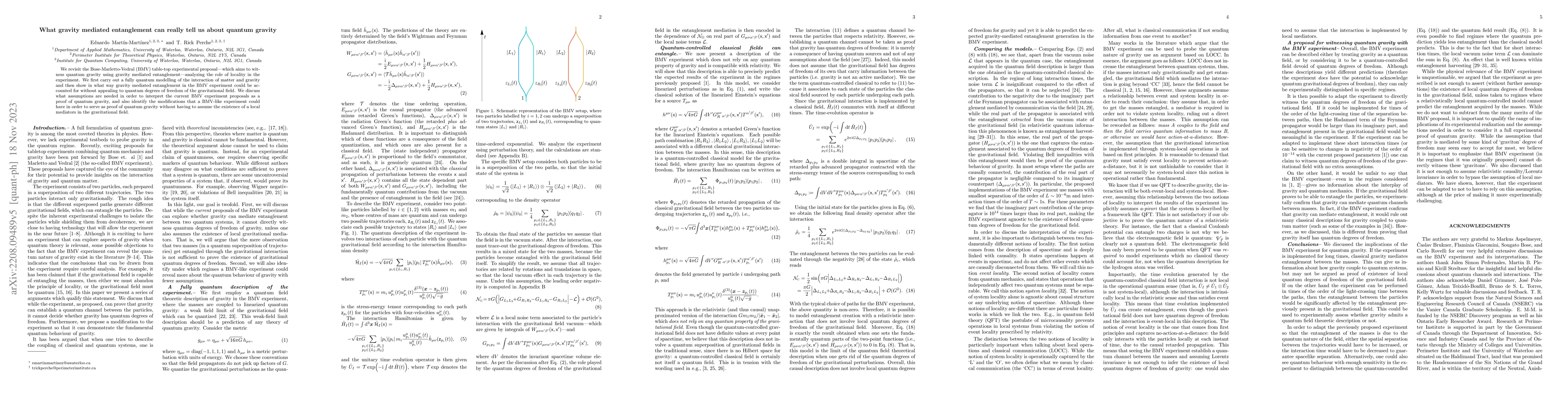 Thumbnail for What gravity mediated entanglement can really tell us about quantum
  gravity