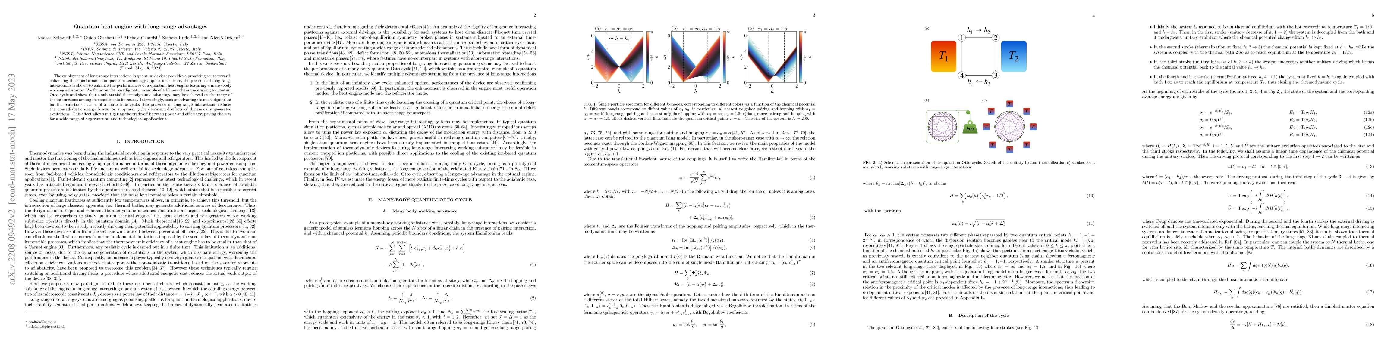 Thumbnail for Quantum heat engine with long-range advantages