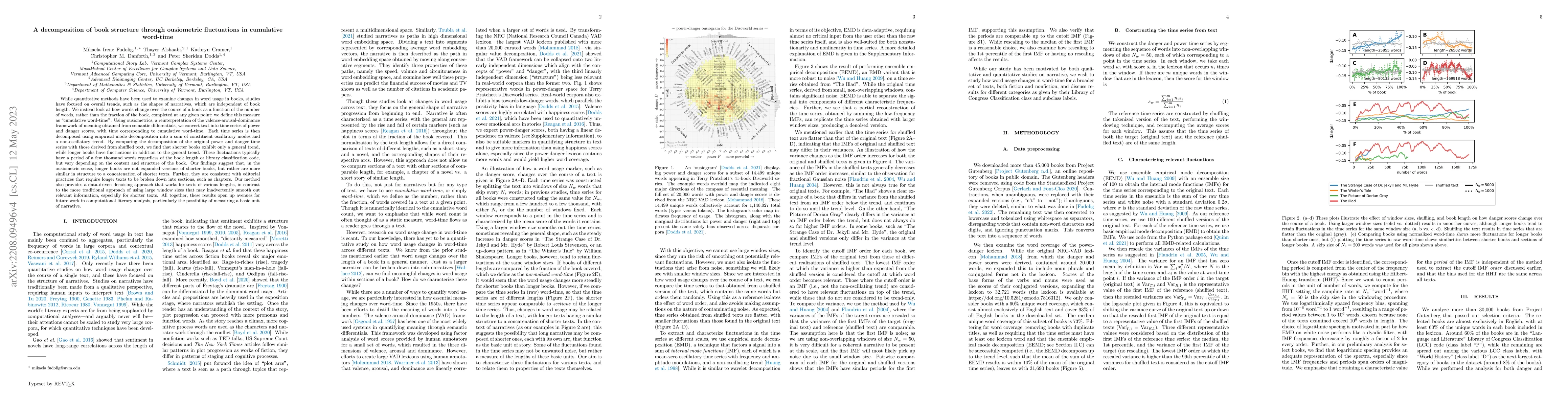 Thumbnail for A decomposition of book structure through ousiometric fluctuations in
  cumulative word-time