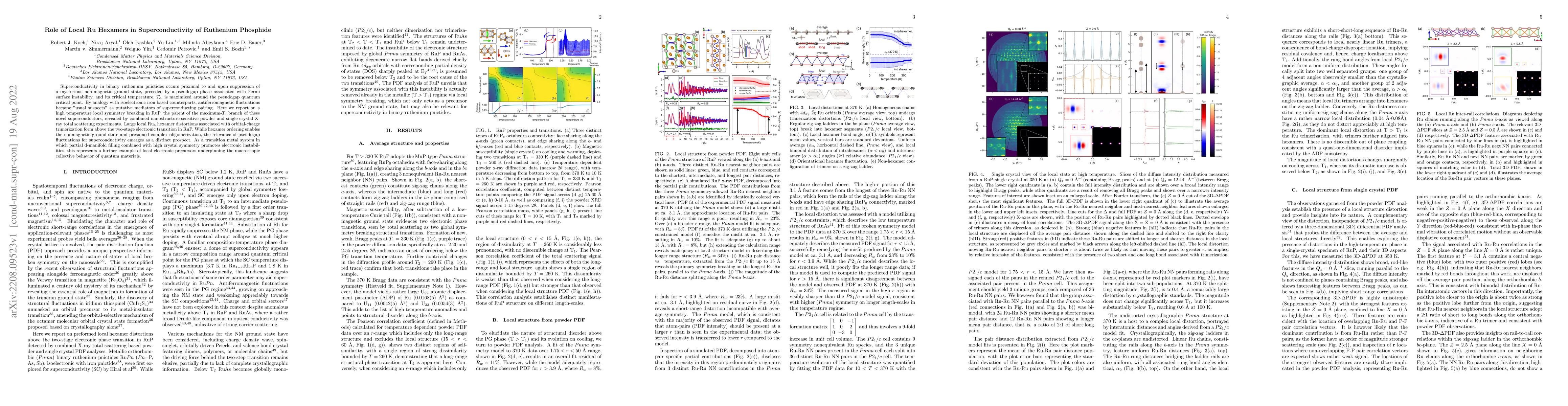 Thumbnail for Role of Local Ru Hexamers in Superconductivity of Ruthenium Phosphide