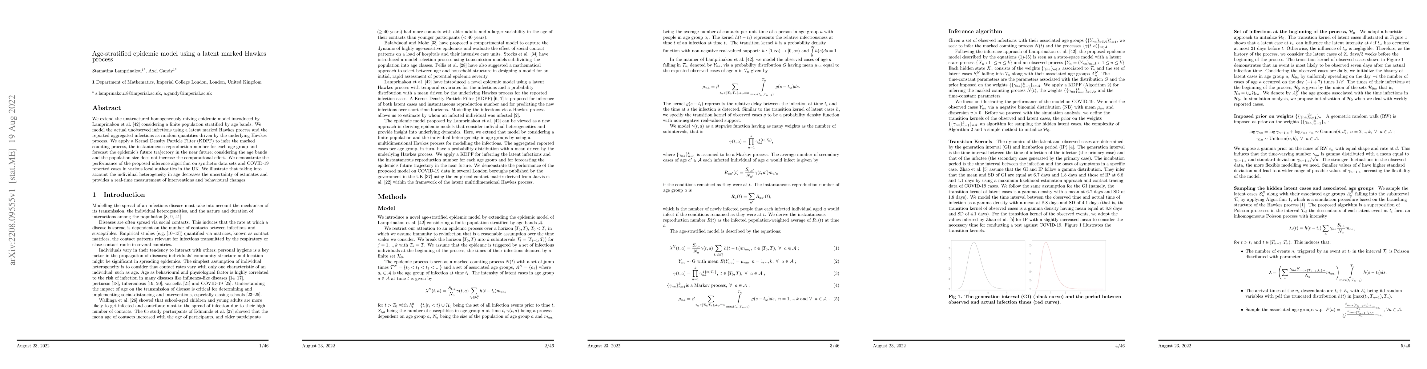 Thumbnail for Age-stratified epidemic model using a latent marked Hawkes process