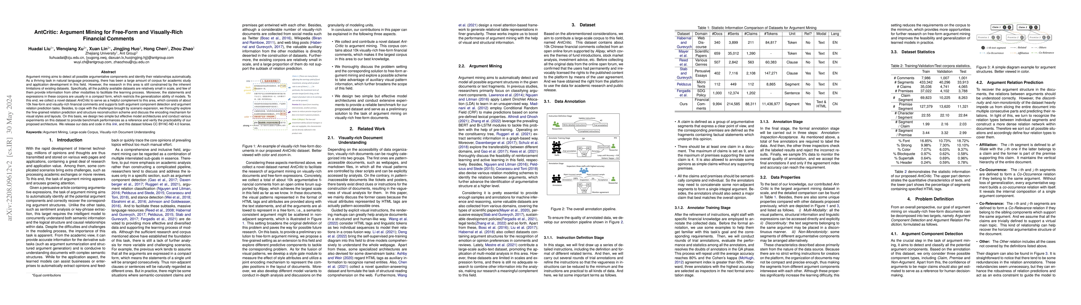 Thumbnail for AntCritic: Argument Mining for Free-Form and Visually-Rich Financial
  Comments