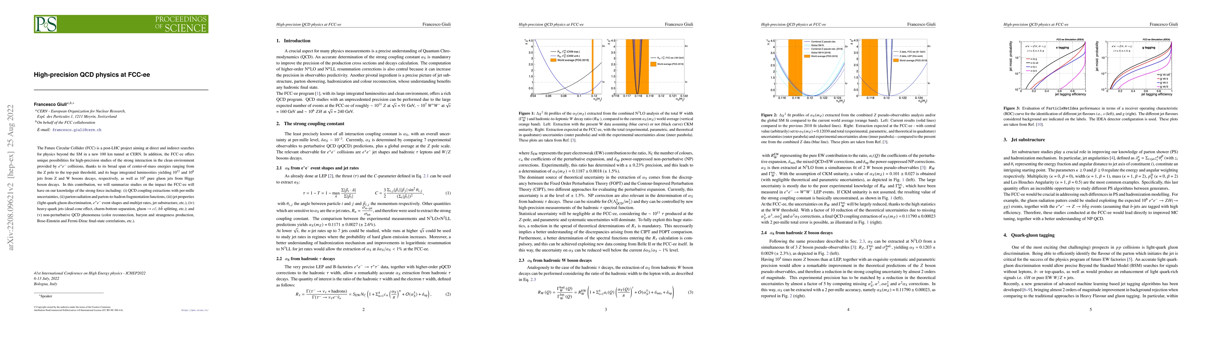 Thumbnail for High-precision QCD physics at FCC-ee