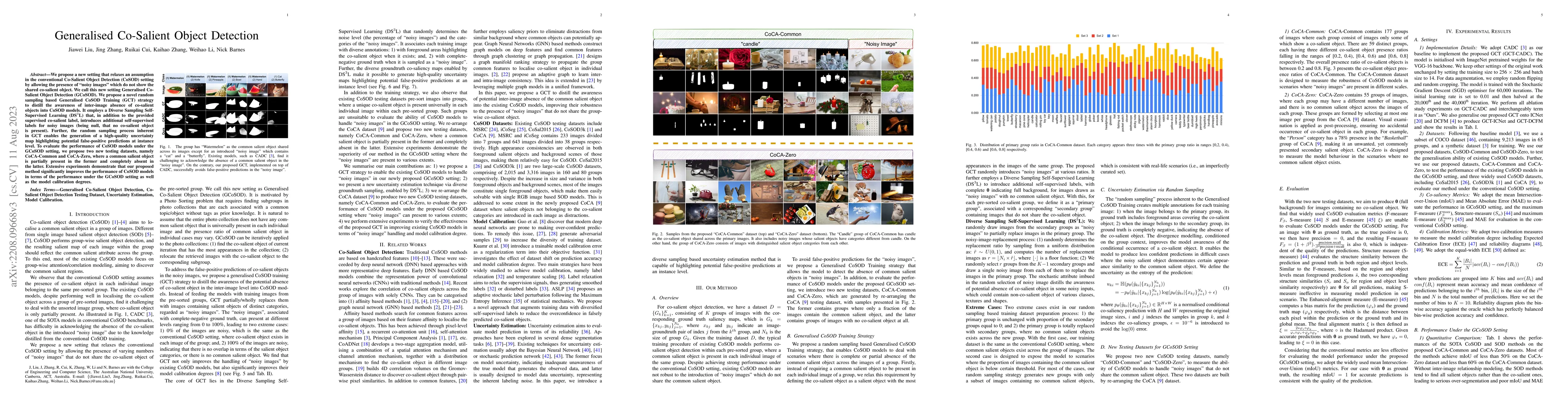 Thumbnail for Generalised Co-Salient Object Detection