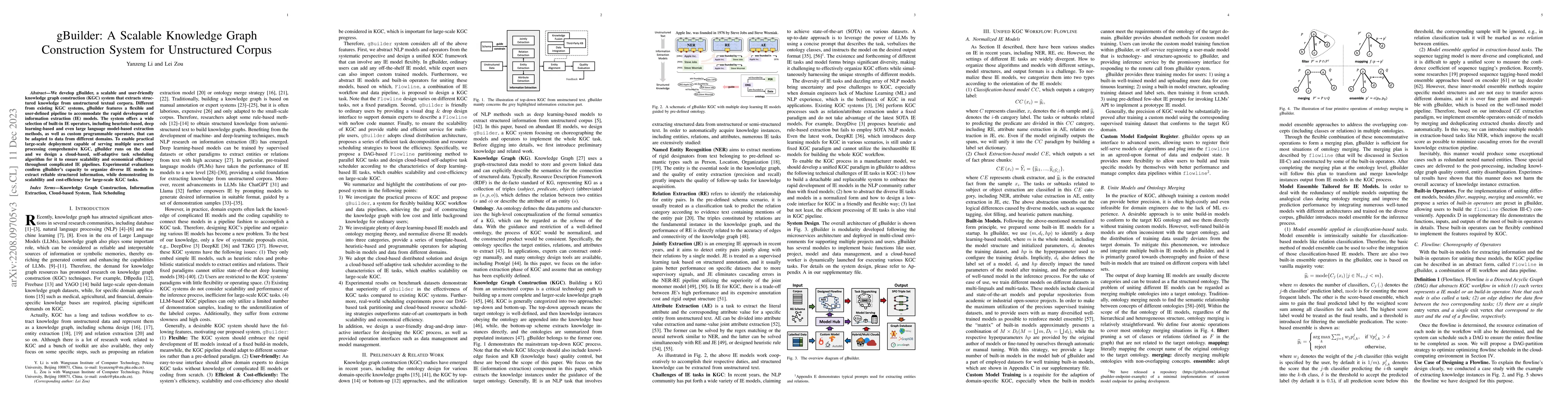 Thumbnail for gBuilder: A Scalable Knowledge Graph Construction System for
  Unstructured Corpus