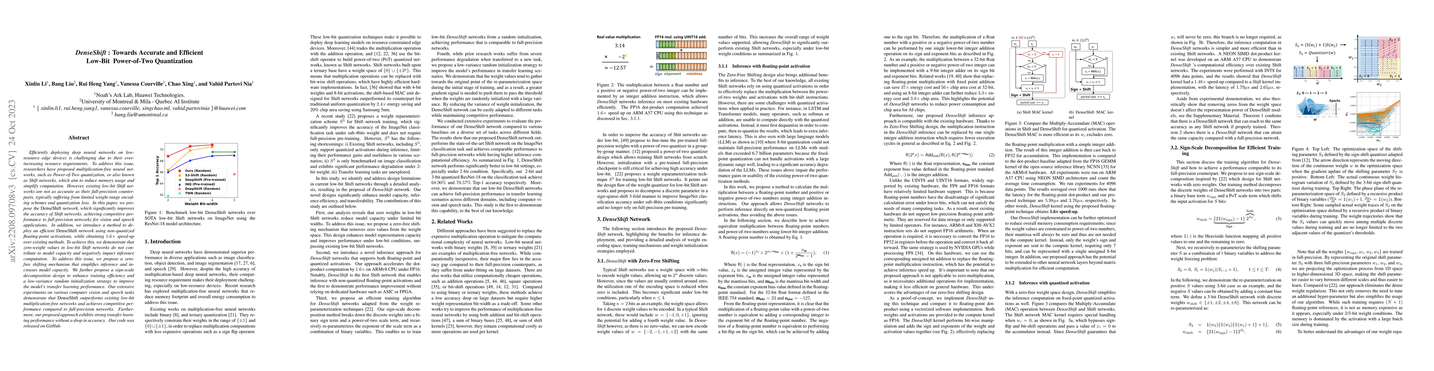 Thumbnail for DenseShift: Towards Accurate and Efficient Low-Bit Power-of-Two
  Quantization