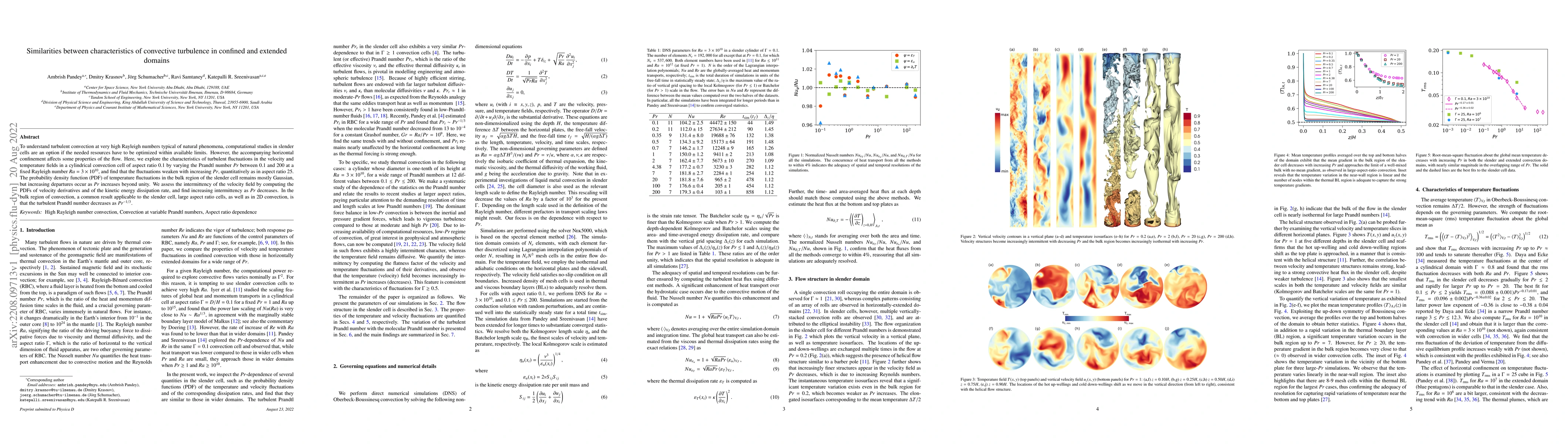 Thumbnail for Similarities between characteristics of convective turbulence in
  confined and extended domains