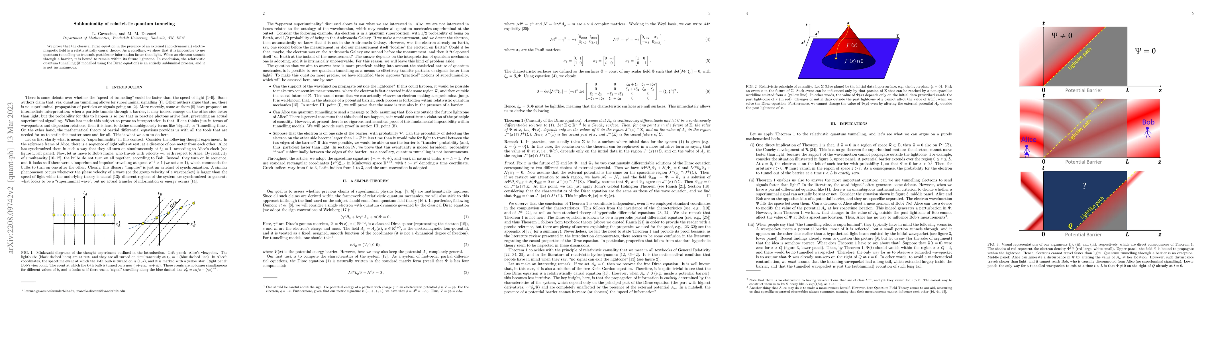Thumbnail for Subluminality of relativistic quantum tunneling