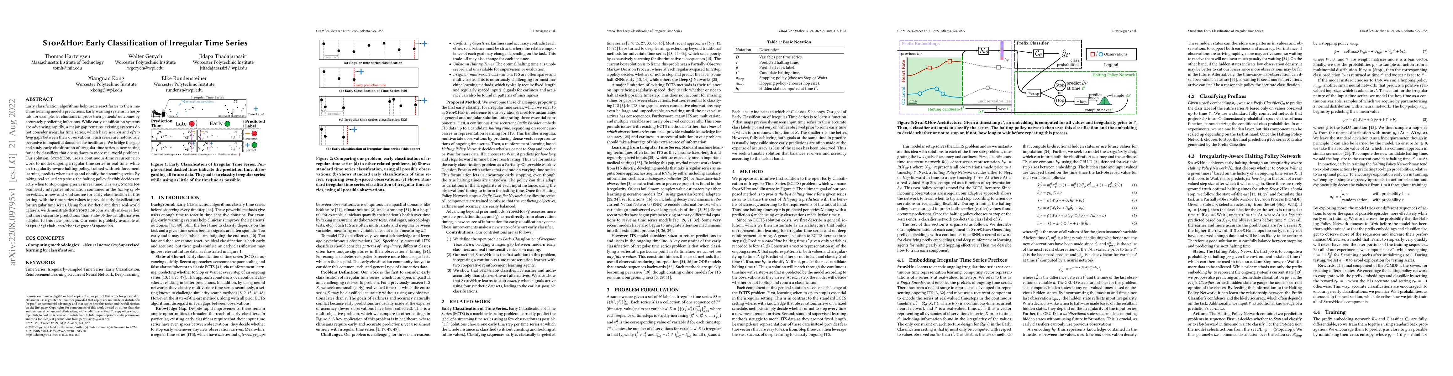 Thumbnail for Stop&Hop: Early Classification of Irregular Time Series