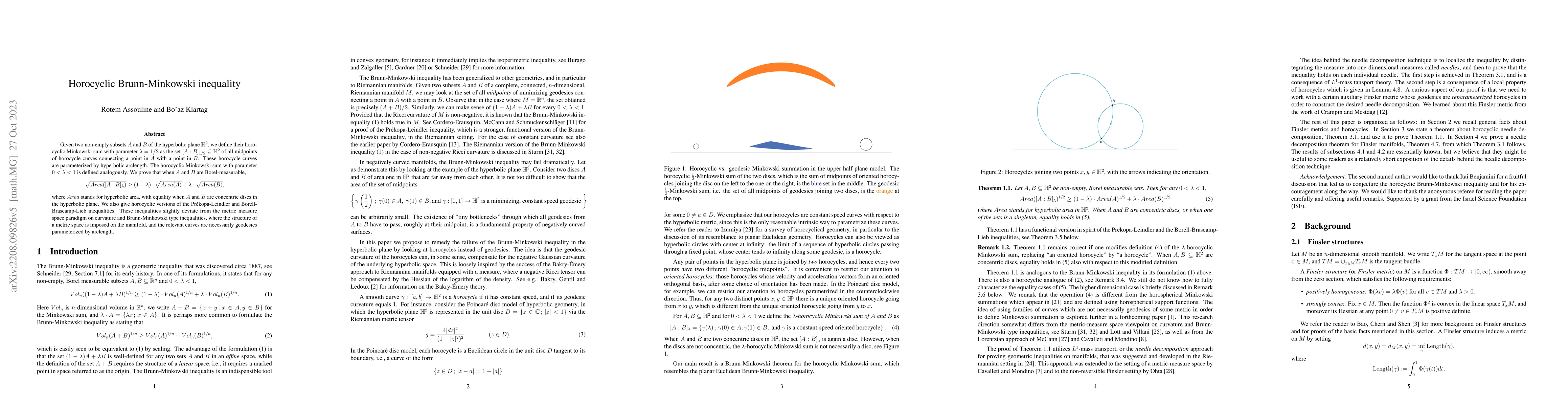 Thumbnail for Horocyclic Brunn-Minkowski inequality