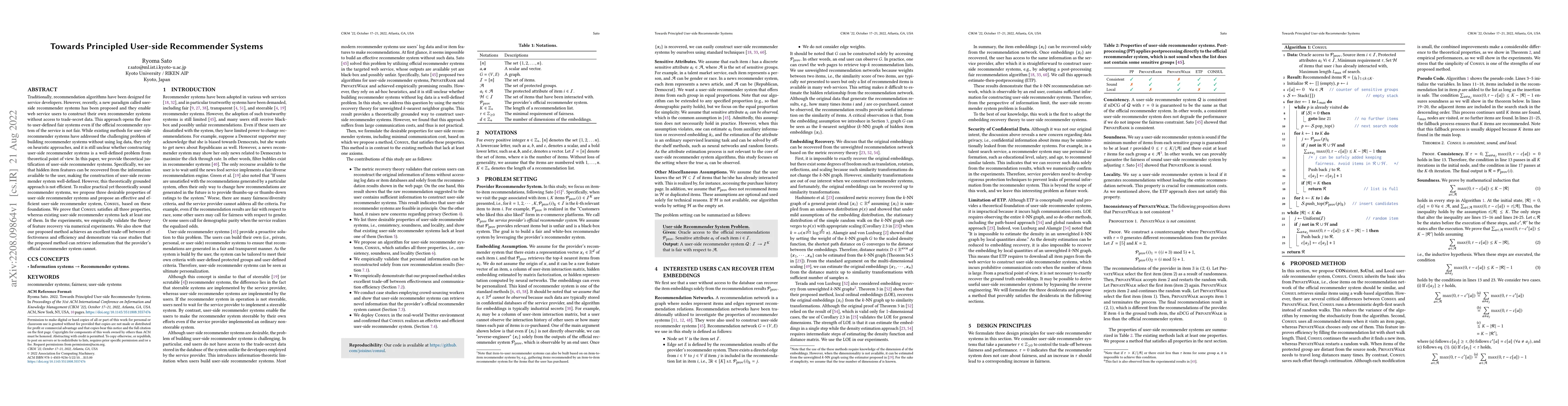 Thumbnail for Towards Principled User-side Recommender Systems