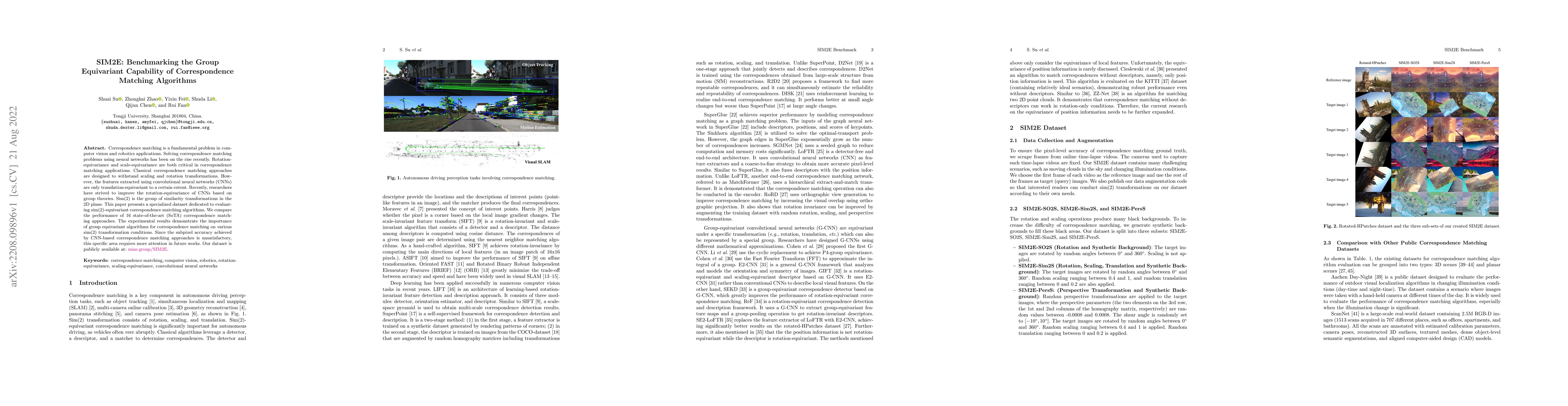 Thumbnail for SIM2E: Benchmarking the Group Equivariant Capability of Correspondence
  Matching Algorithms