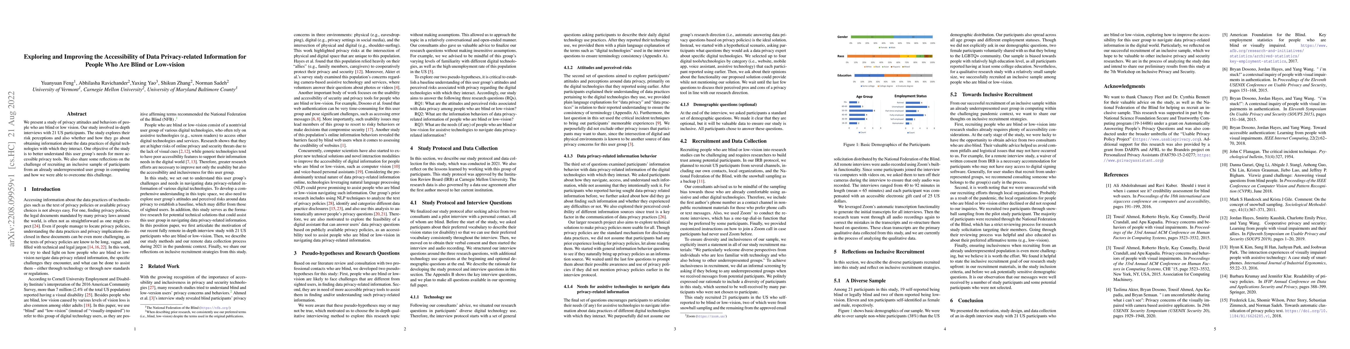 Thumbnail for Exploring and Improving the Accessibility of Data Privacy-related
  Information for People Who Are Blind or Low-vision