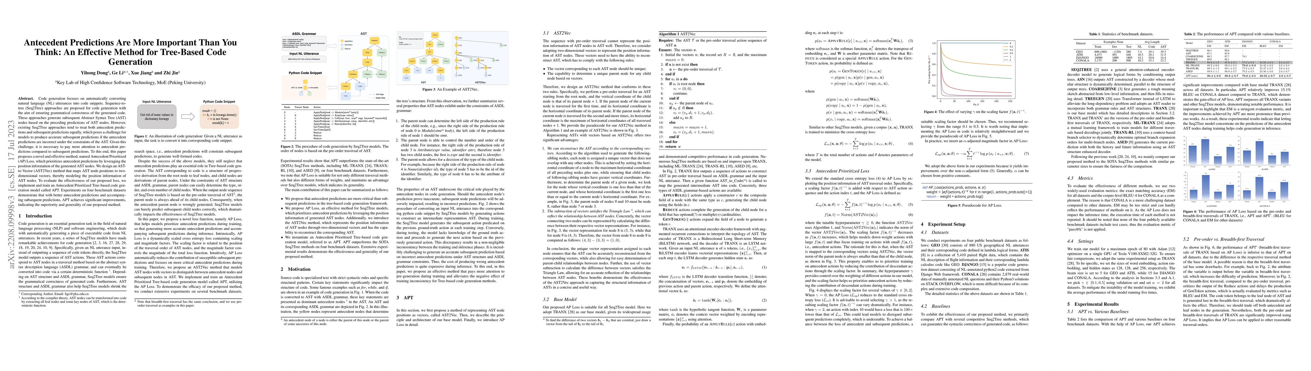 Thumbnail for Antecedent Predictions Are More Important Than You Think: An Effective
  Method for Tree-Based Code Generation