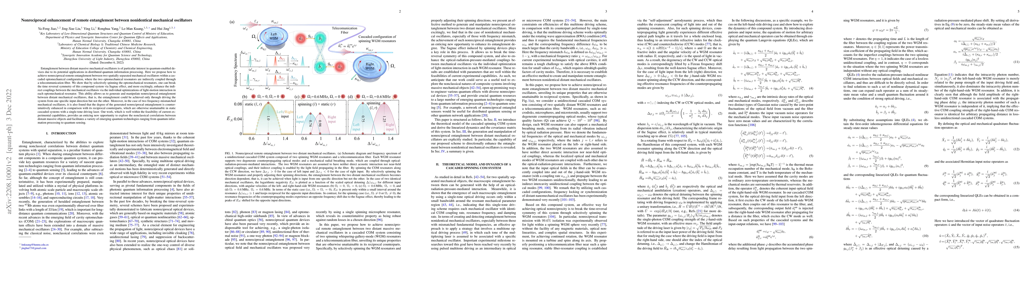 Thumbnail for Nonreciprocal enhancement of remote entanglement between nonidentical
  mechanical oscillators