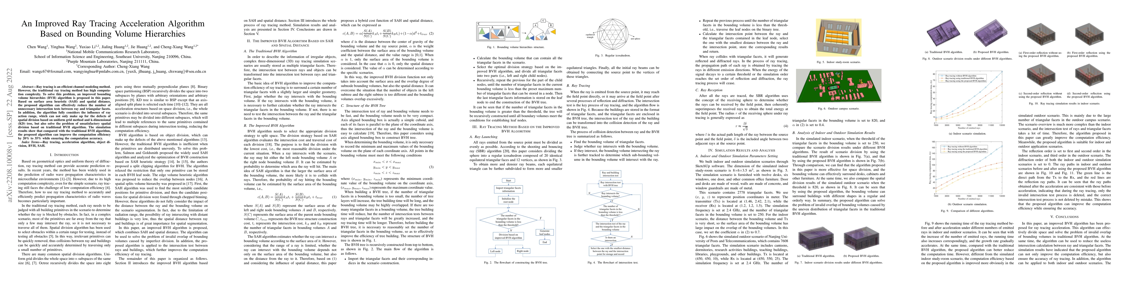 Thumbnail for An Improved Ray Tracing Acceleration Algorithm Based on Bounding Volume
  Hierarchies