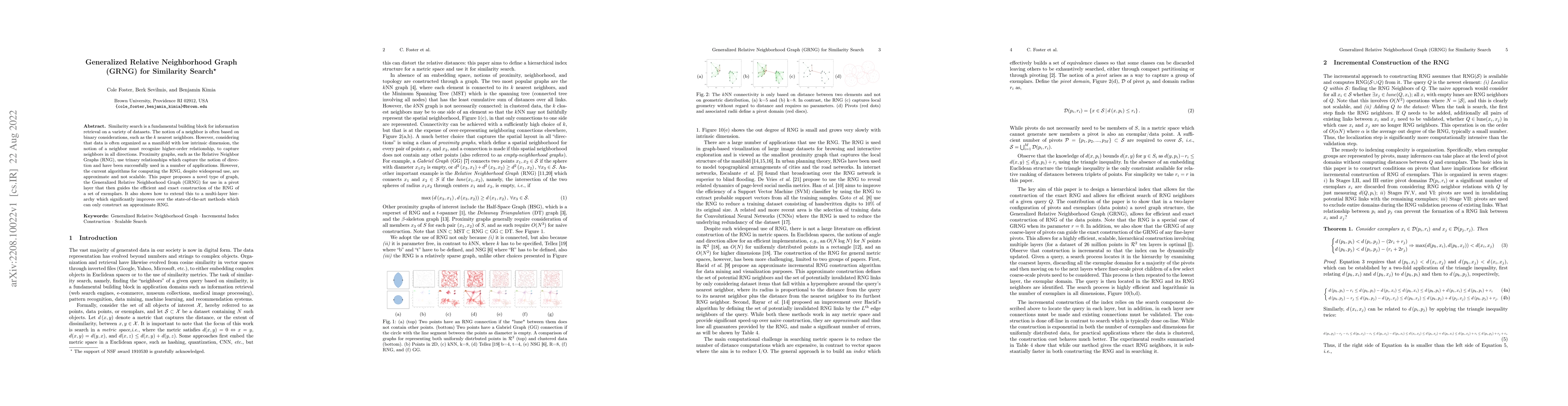 Thumbnail for Generalized Relative Neighborhood Graph (GRNG) for Similarity Search