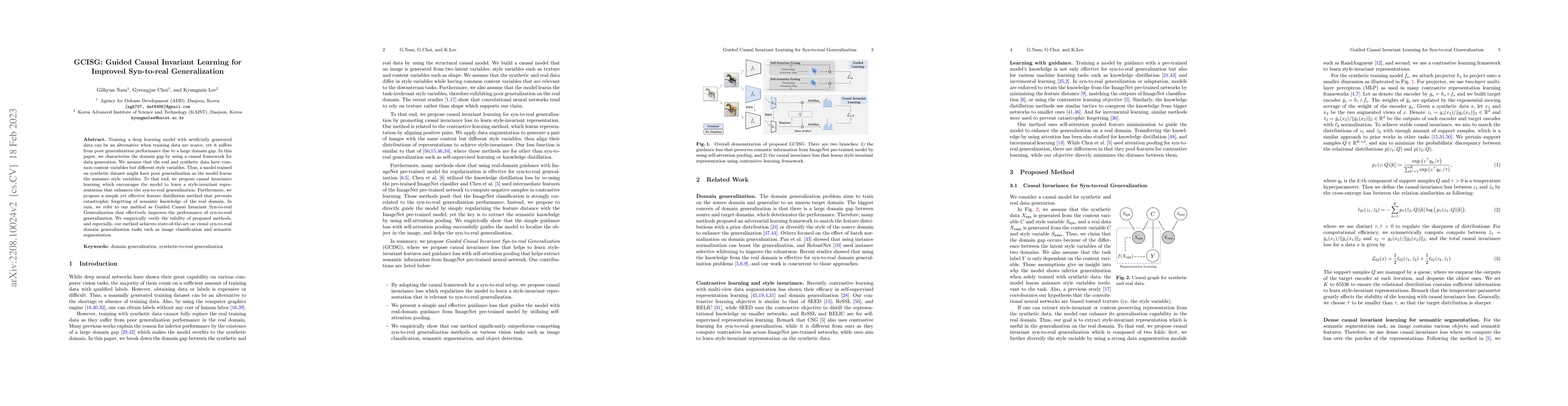 Thumbnail for GCISG: Guided Causal Invariant Learning for Improved Syn-to-real
  Generalization