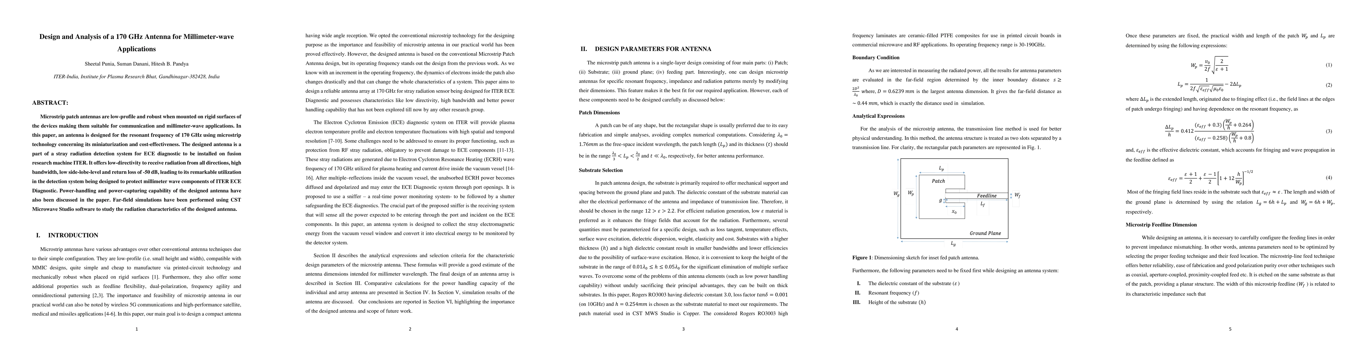 Thumbnail for Design and Analysis of a 170 GHz Antenna for Millimeter-wave
  Applications