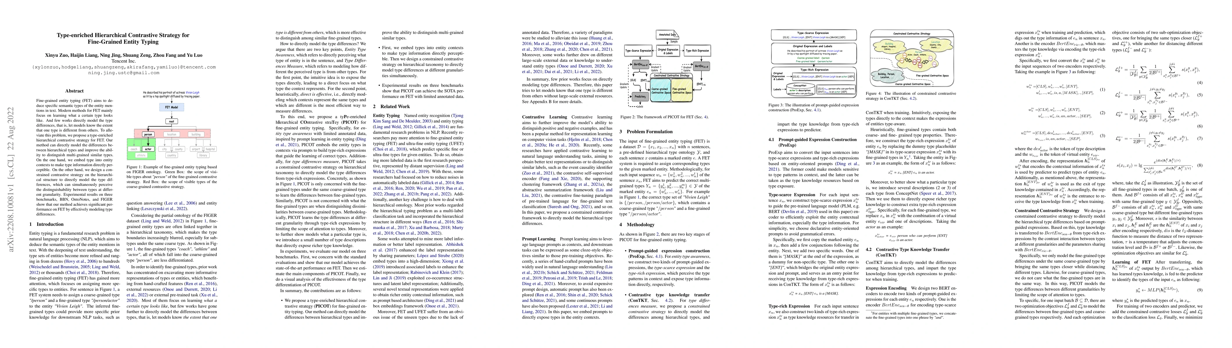 Thumbnail for Type-enriched Hierarchical Contrastive Strategy for Fine-Grained Entity
  Typing