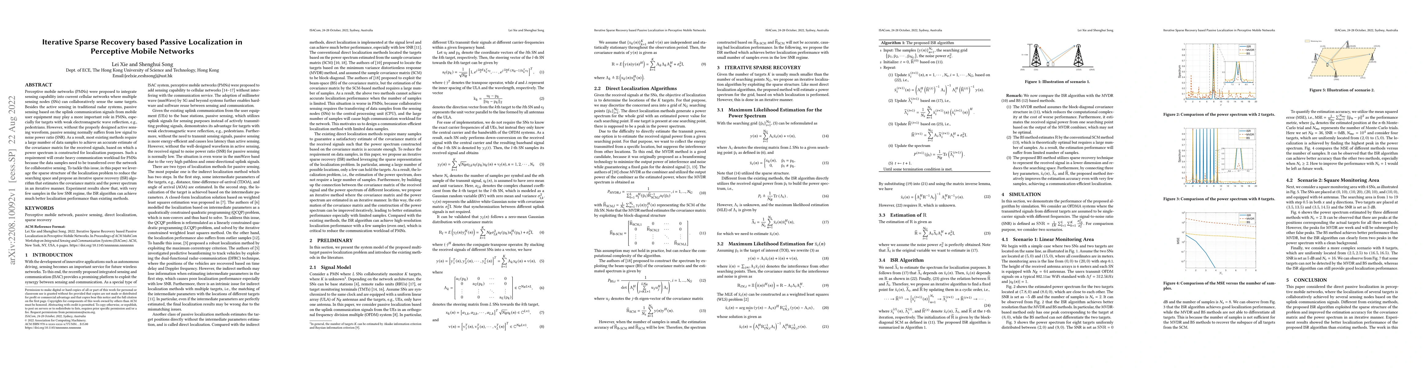 Thumbnail for Iterative Sparse Recovery based Passive Localization in Perceptive
  Mobile Networks