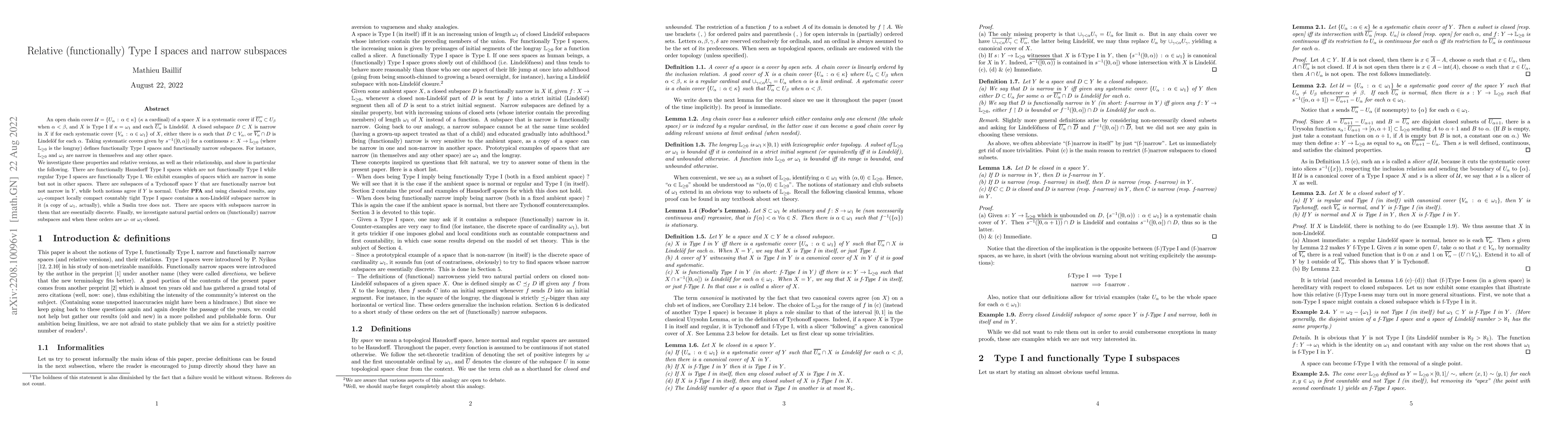 Thumbnail for Relative (functionally) Type I spaces and narrow subspaces