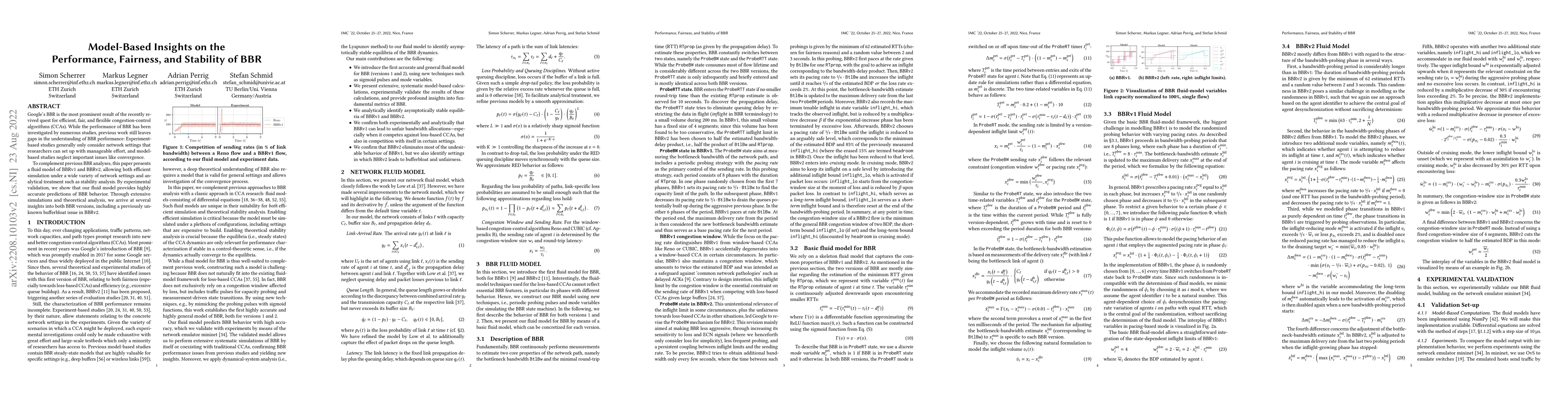 Thumbnail for Model-Based Insights on the Performance, Fairness, and Stability of BBR