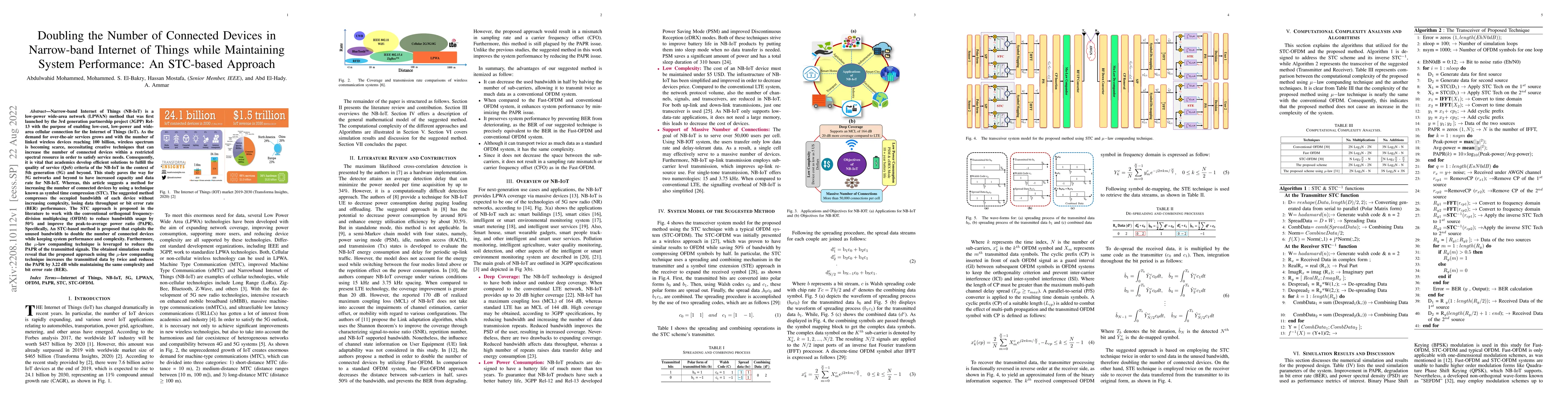 Thumbnail for Doubling the Number of Connected Devices in Narrow-band Internet of
  Things while Maintaining System Performance: An STC-based Approach