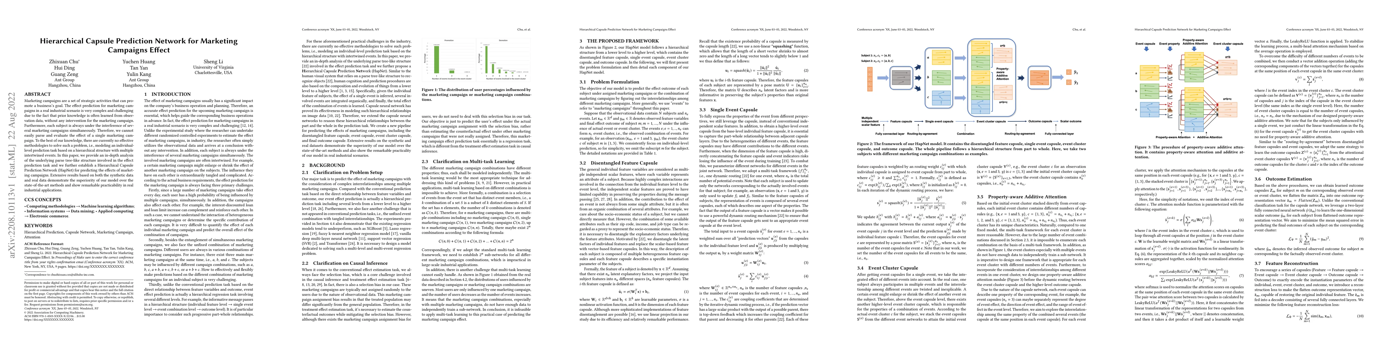 Thumbnail for Hierarchical Capsule Prediction Network for Marketing Campaigns Effect