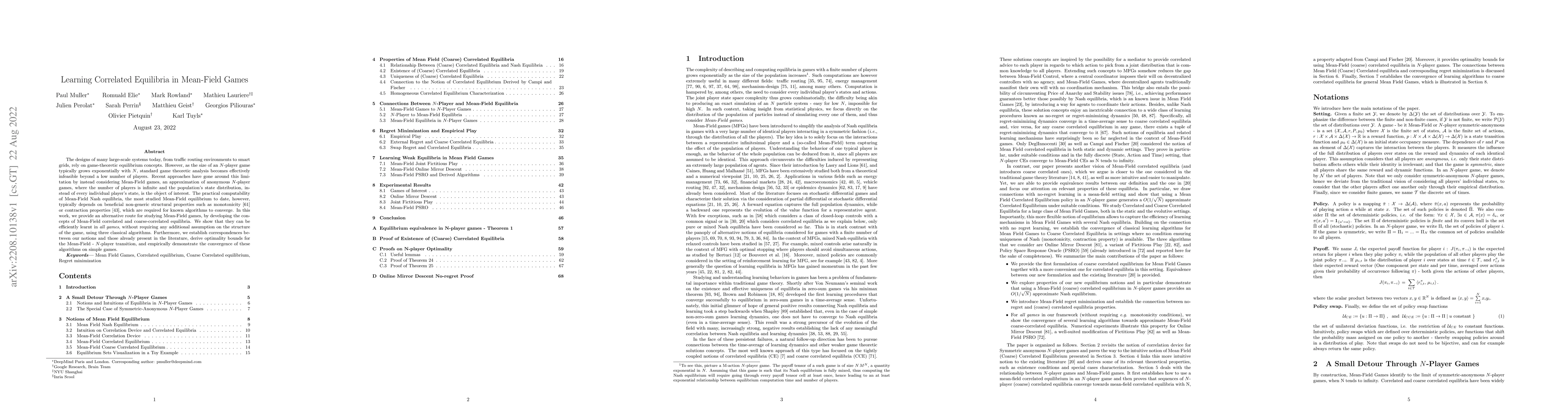 Thumbnail for Learning Correlated Equilibria in Mean-Field Games