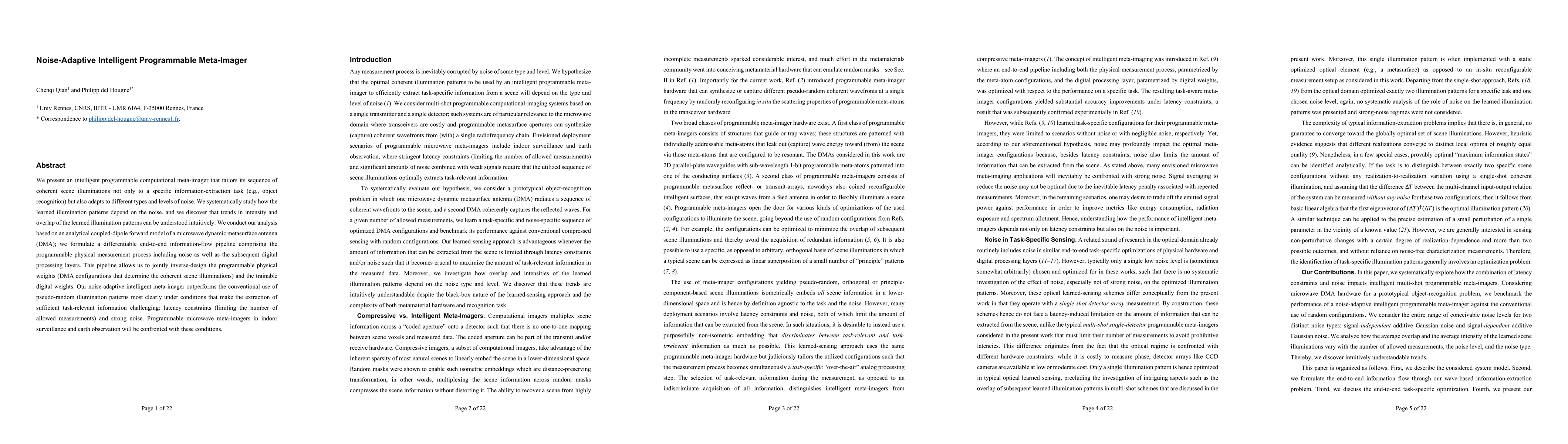 Thumbnail for Noise-Adaptive Intelligent Programmable Meta-Imager