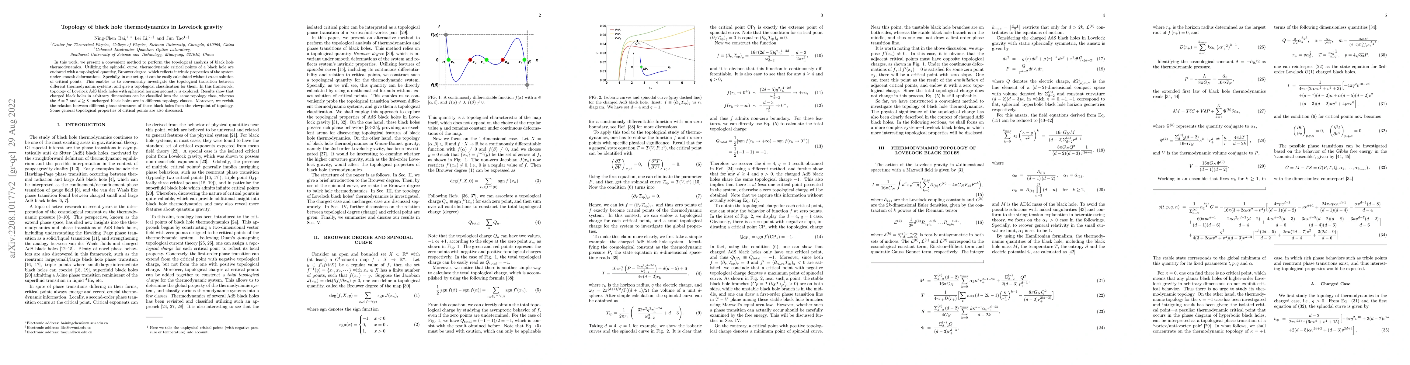 Thumbnail for Topology of black hole thermodynamics in Lovelock gravity