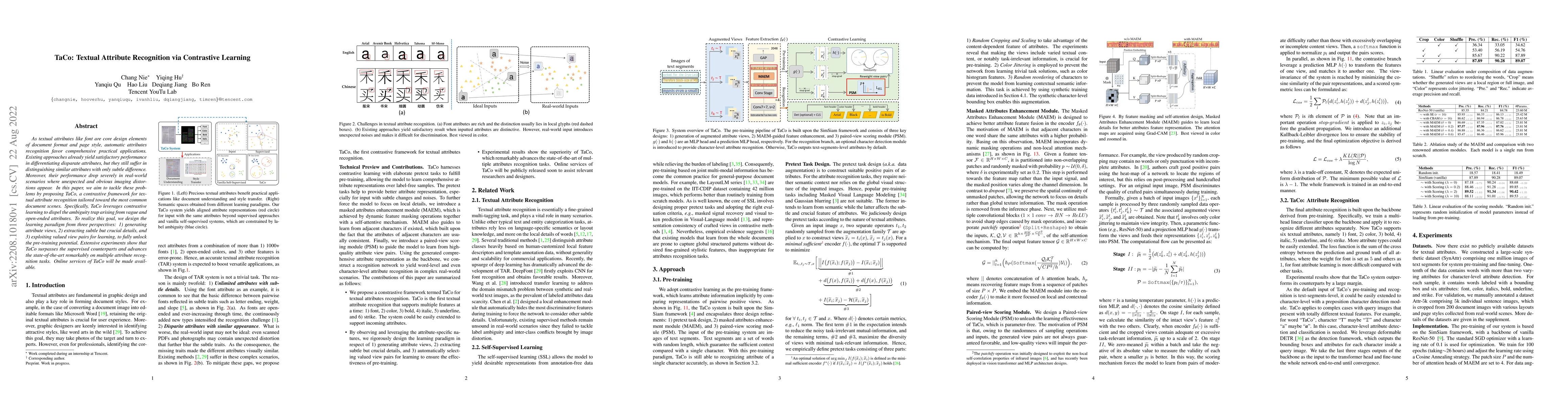 Thumbnail for TaCo: Textual Attribute Recognition via Contrastive Learning